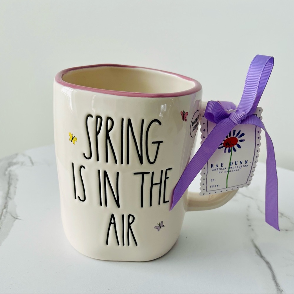 NEW Rae Dun. “Spring is in the Air” Easter Bunny Mug